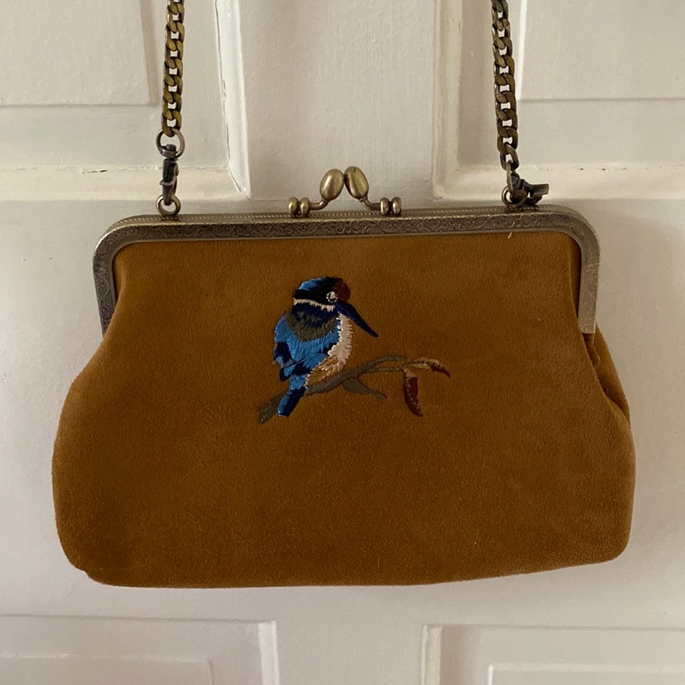 ModCloth Faux Suede Chickadee Purse